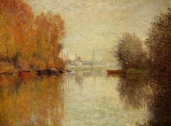 Claude Oscar Monet : Autumn on the Seine at Argenteuil